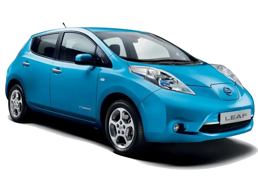 Blue Eco-Friendly Electric Car