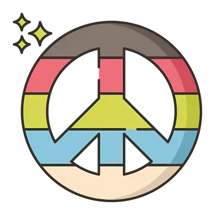 Colorful Peace Sign