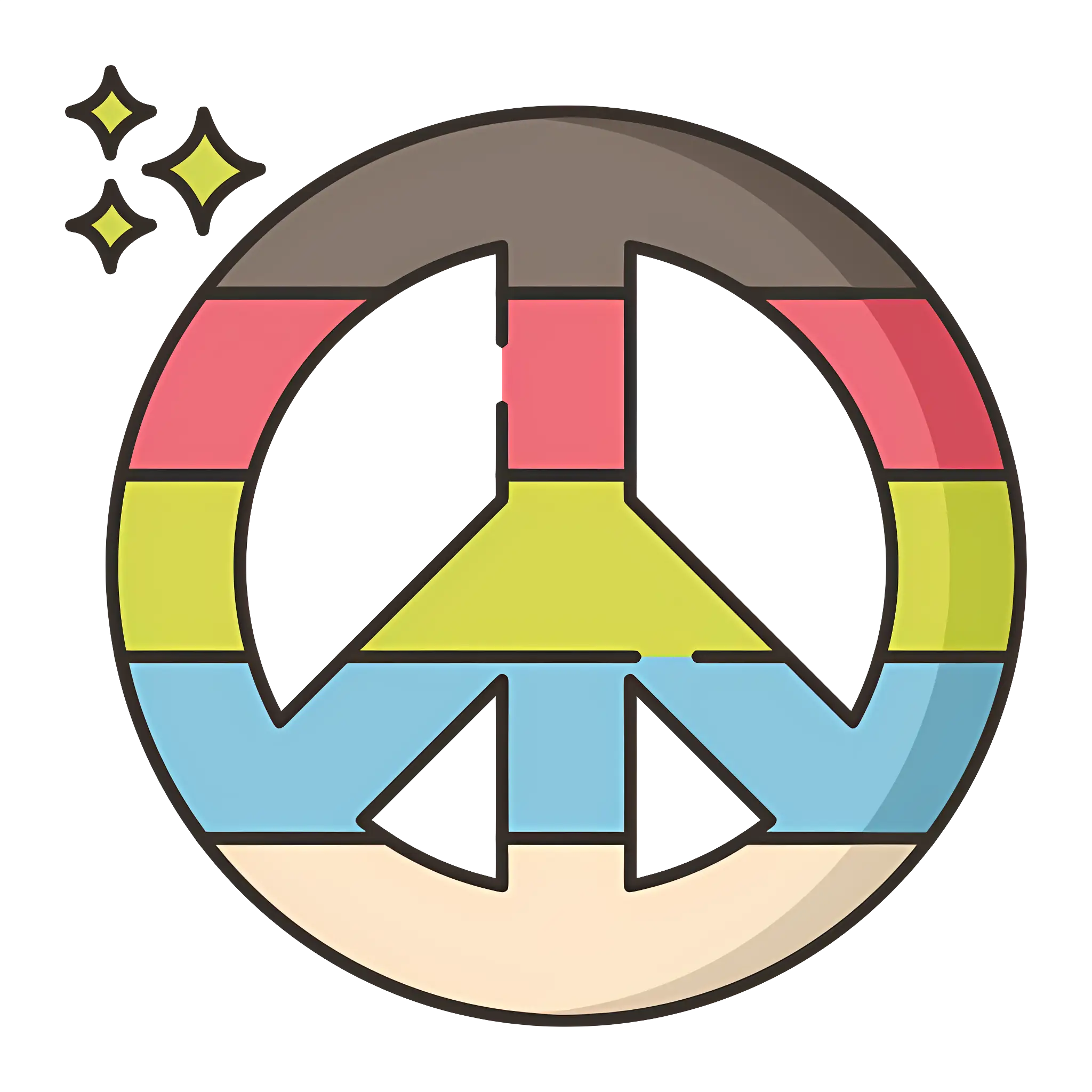 Colorful Peace Sign