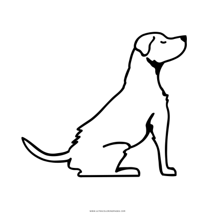 Outline of a Sitting Dog
