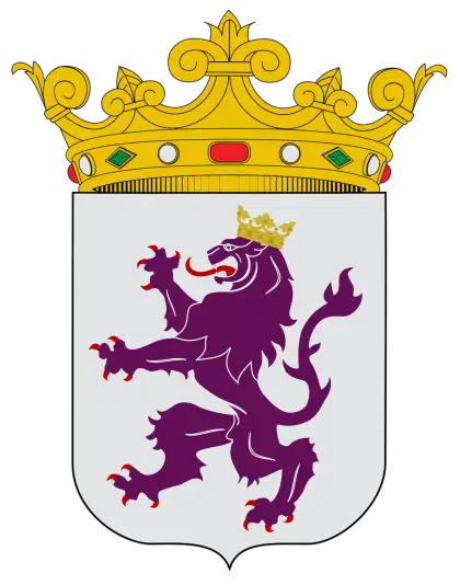 Purple Lion Crest with Crown