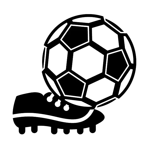 Soccer Ball and Shoe Illustration