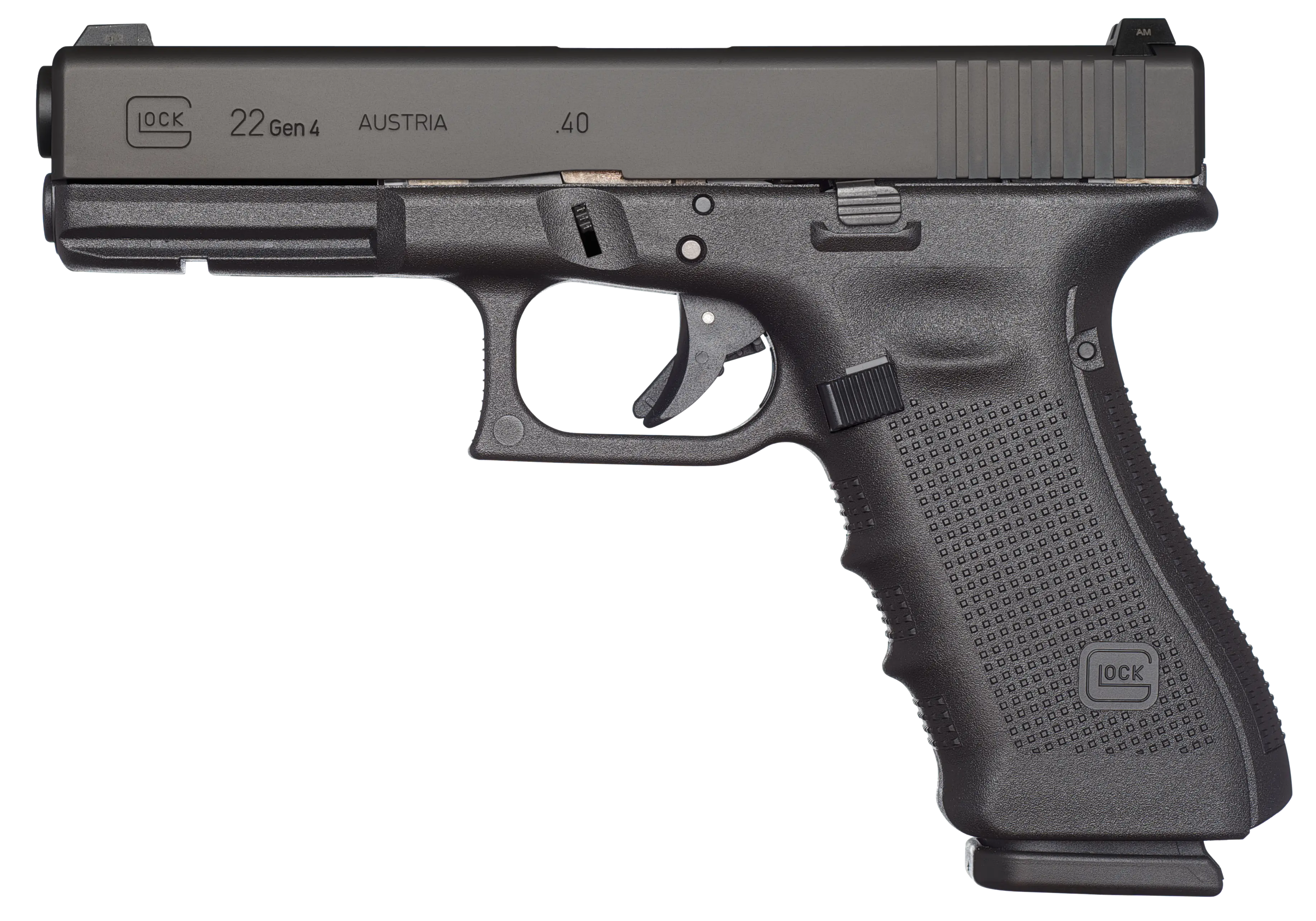 Compact Black Handgun for Safety