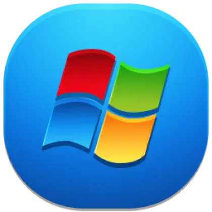 Windows Logo on Blue Background