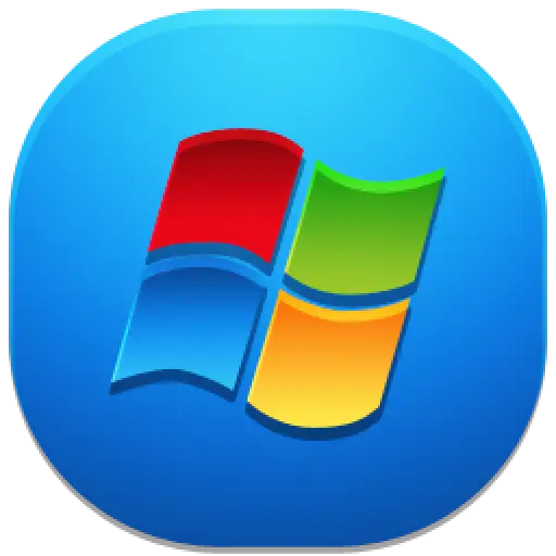Windows Logo on Blue Background