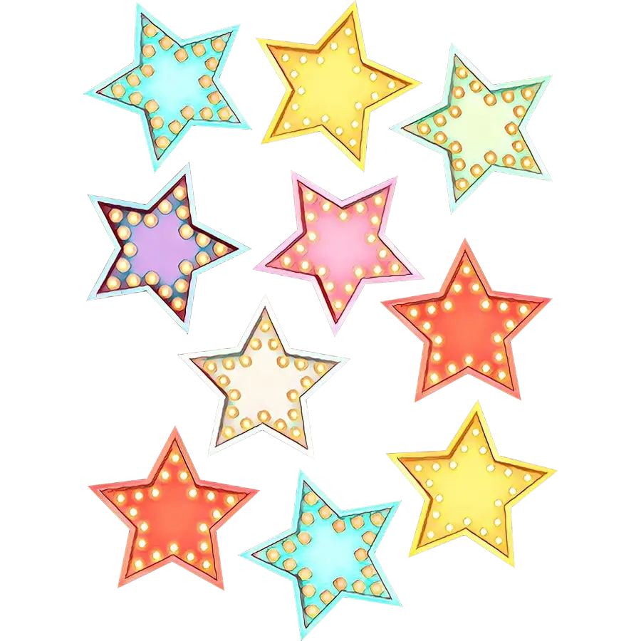 Light-Up Decorative Stars for Holiday Season
