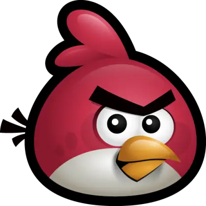 Red Angry Bird Character Illustration