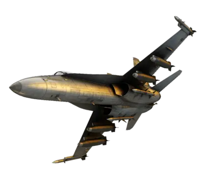 Sleek Fighter Jet in Flight