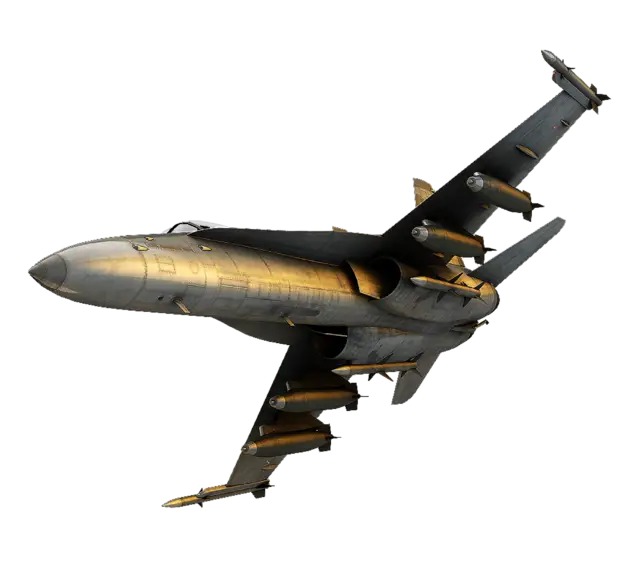Sleek Fighter Jet in Flight