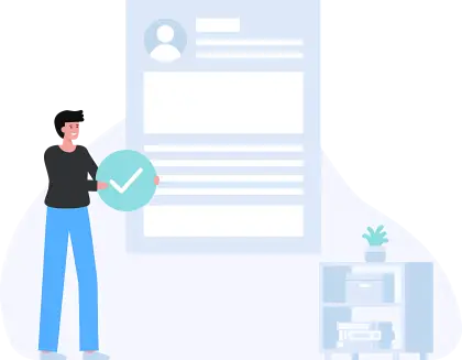 Man Holding Completed Checklist Illustration