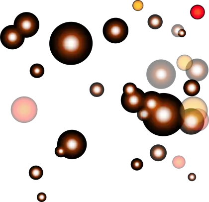 Floating Bubbles in Artistic Design
