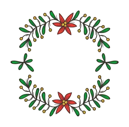 Colorful Floral Wreath