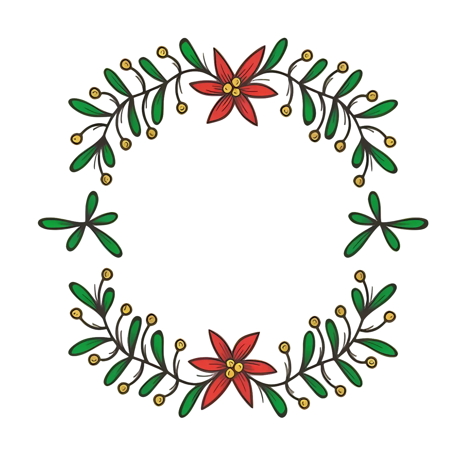 Colorful Floral Wreath
