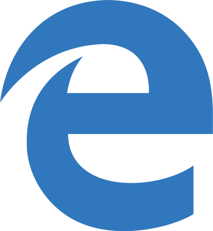 Blue Microsoft Edge Logo