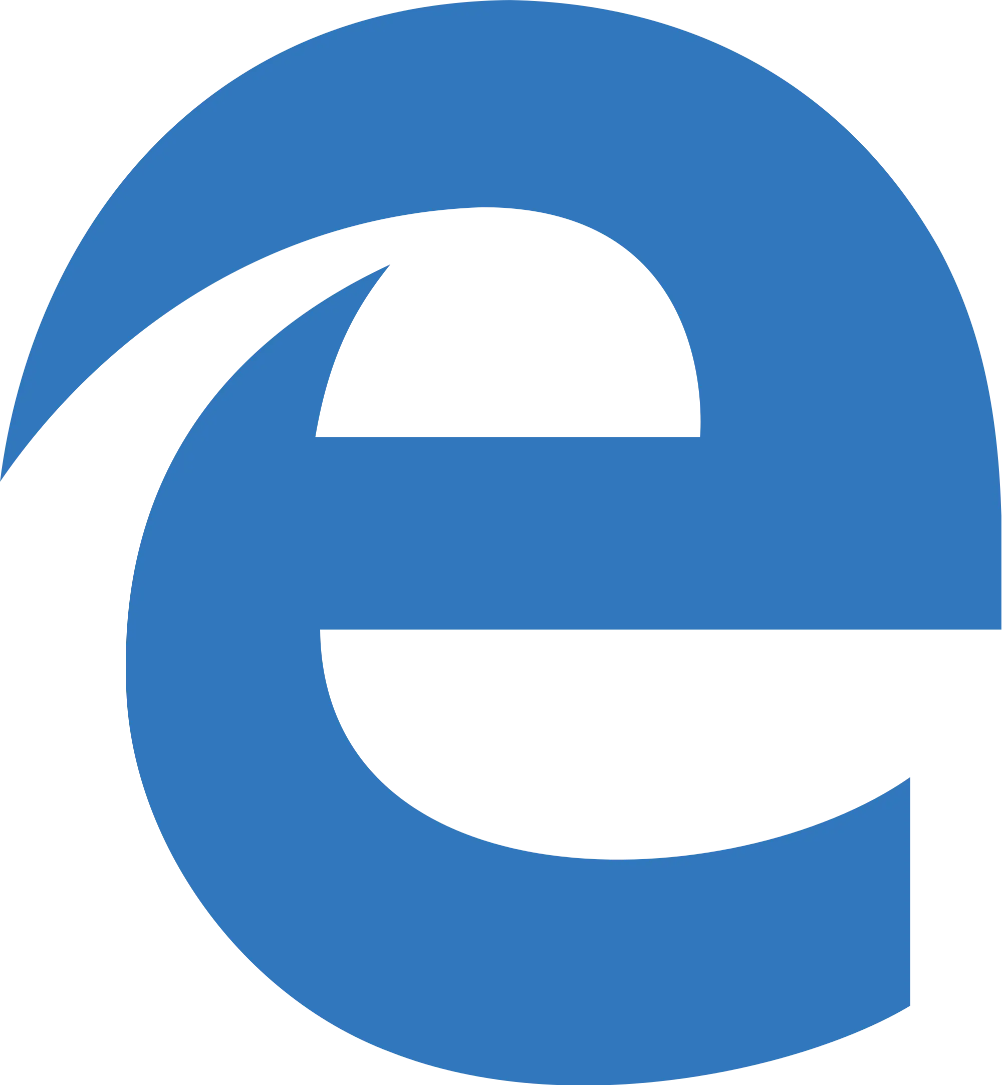 Blue Microsoft Edge Logo