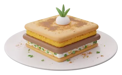 Gourmet Dessert on Plate