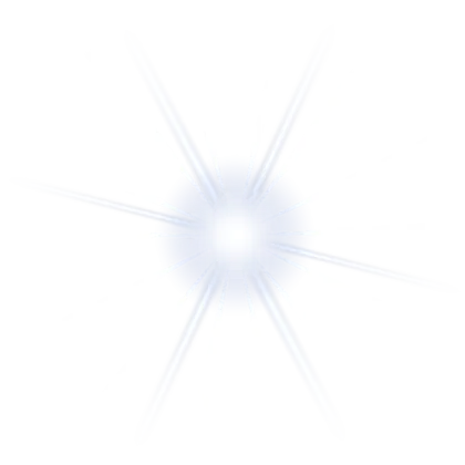 Bright Glowing Star with Luminescent Effects