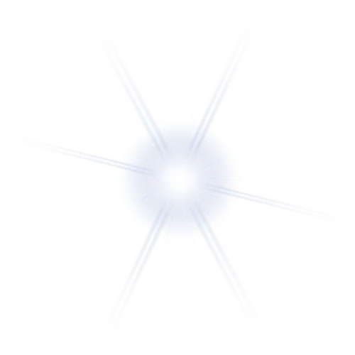 Bright Glowing Star with Luminescent Effects