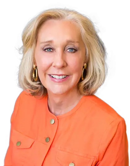Woman Portrait in Orange Outfit