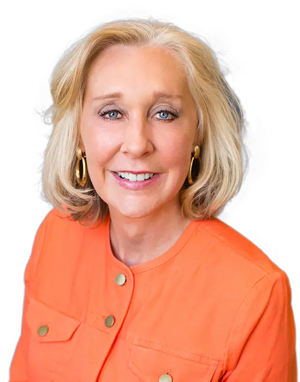 Woman Portrait in Orange Outfit