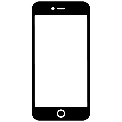 Black Smartphone Icon Design