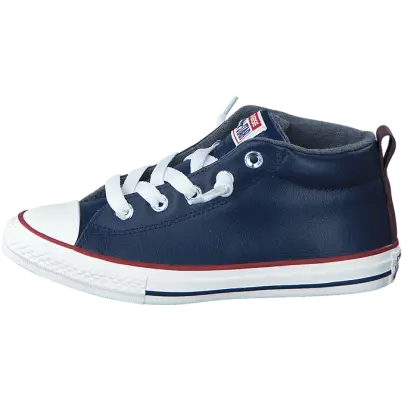 Navy Blue Casual High-Top Sneaker