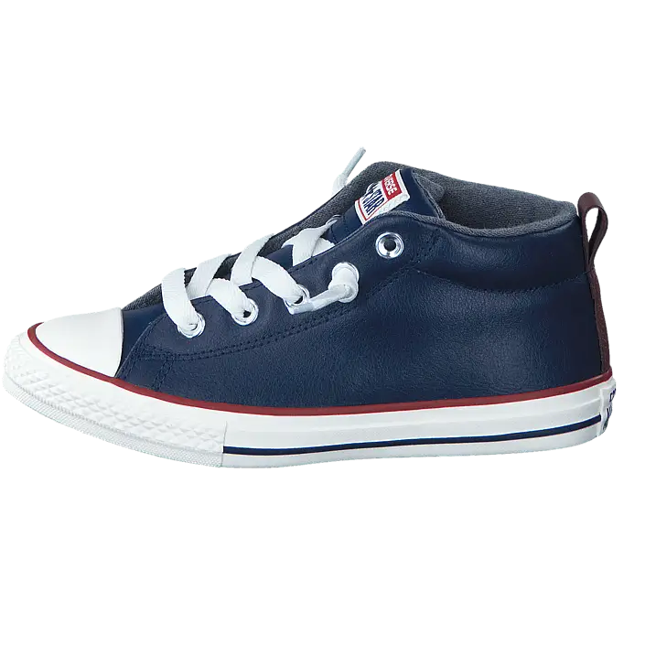 Navy Blue Casual High-Top Sneaker