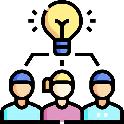 Idea Generation and Teamwork Illustration