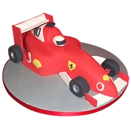 Red Race Car Cake