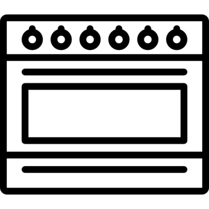 Oven Icon for Kitchen and Cooking