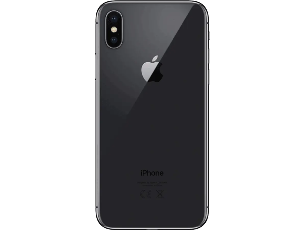 Black Smartphone Back View Design