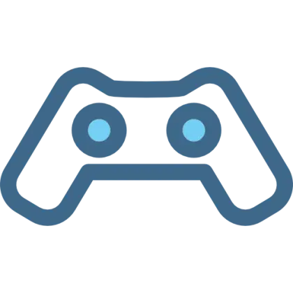 Blue Game Controller Icon