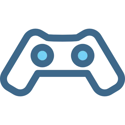 Blue Game Controller Icon