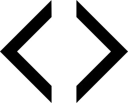 Black Angle Brackets Symbol