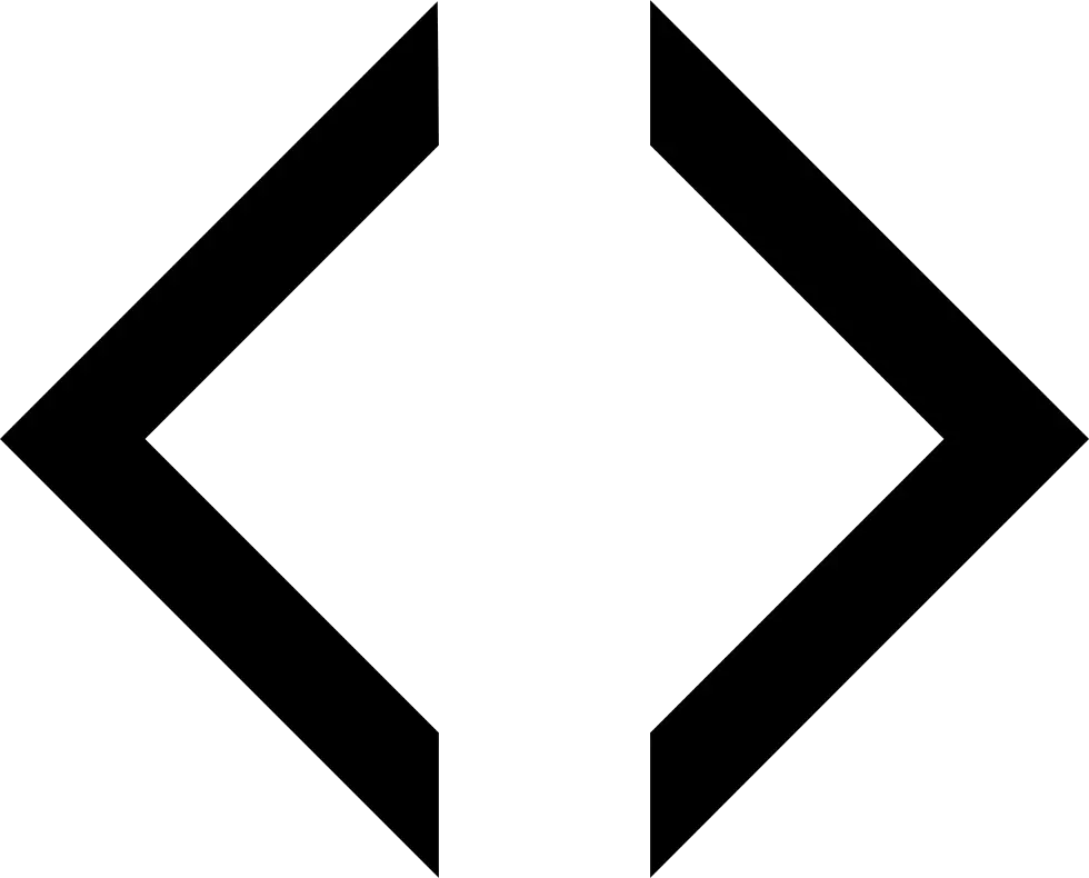 Black Angle Brackets Symbol