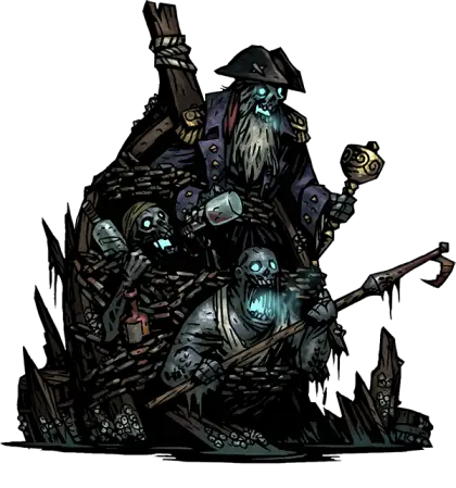 Illustration of a Zombie Pirate Crew