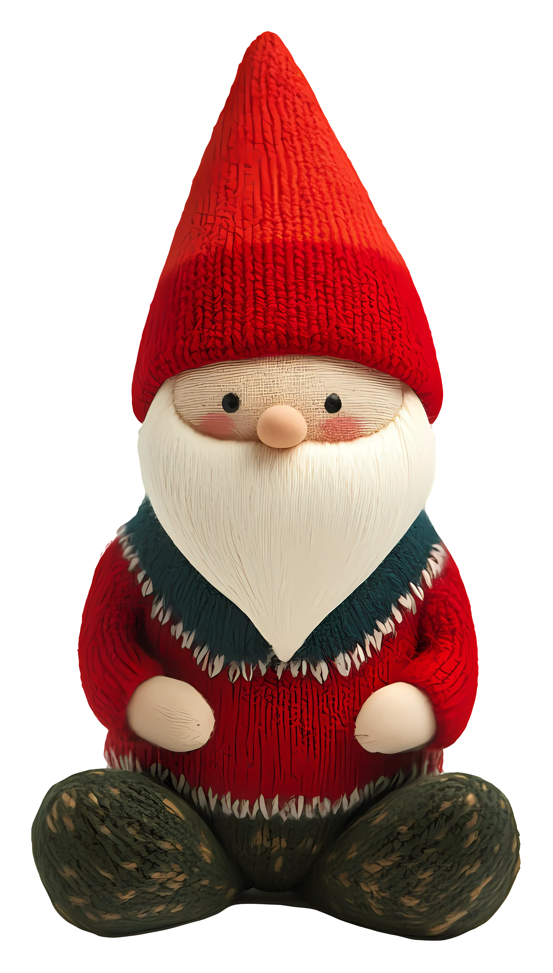 Red Gnome Figurine