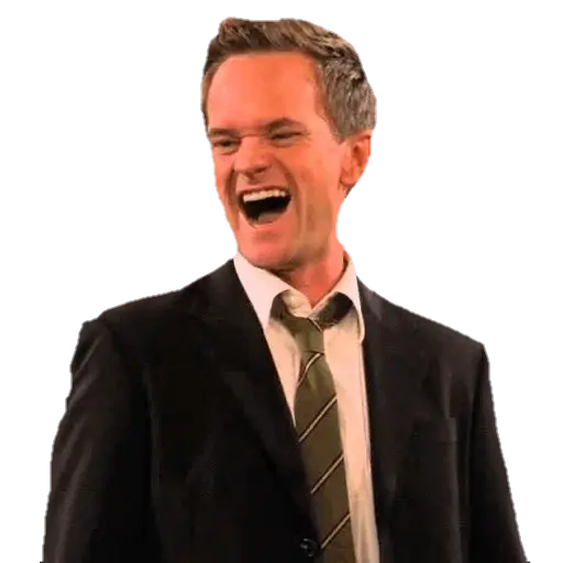 Laughing Man in Suit