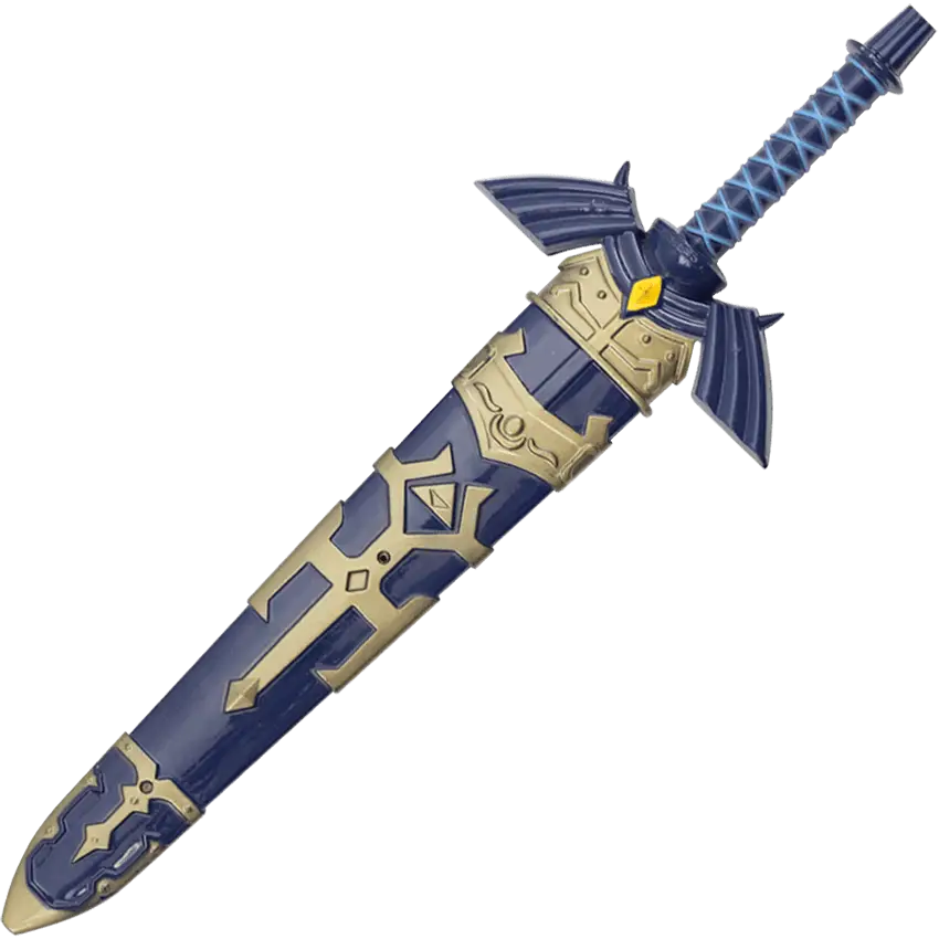 Blue and Gold Decorative Fantasy Sword