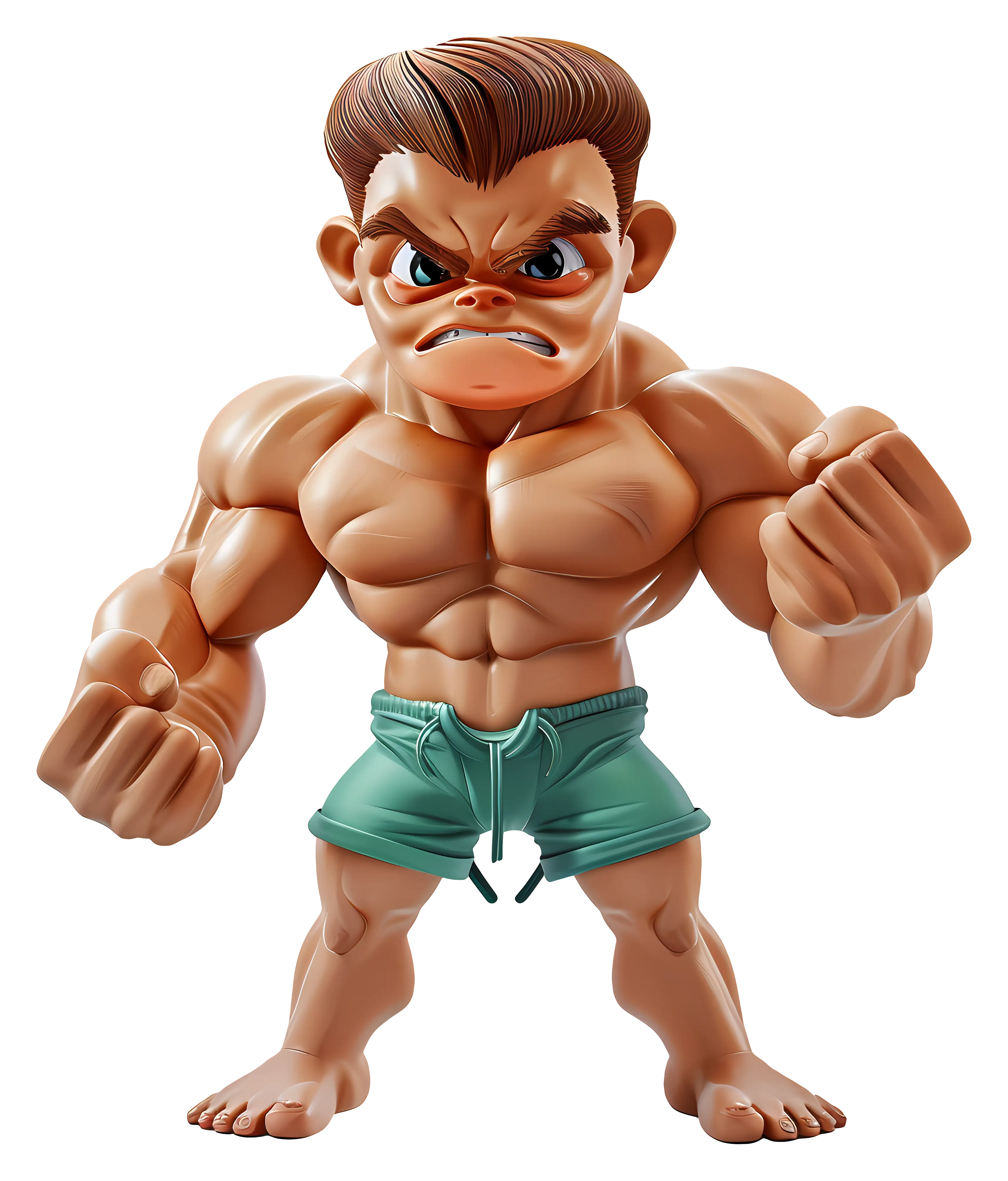 Muscular Cartoon Character