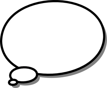 Speech Bubble for Comic or Art
