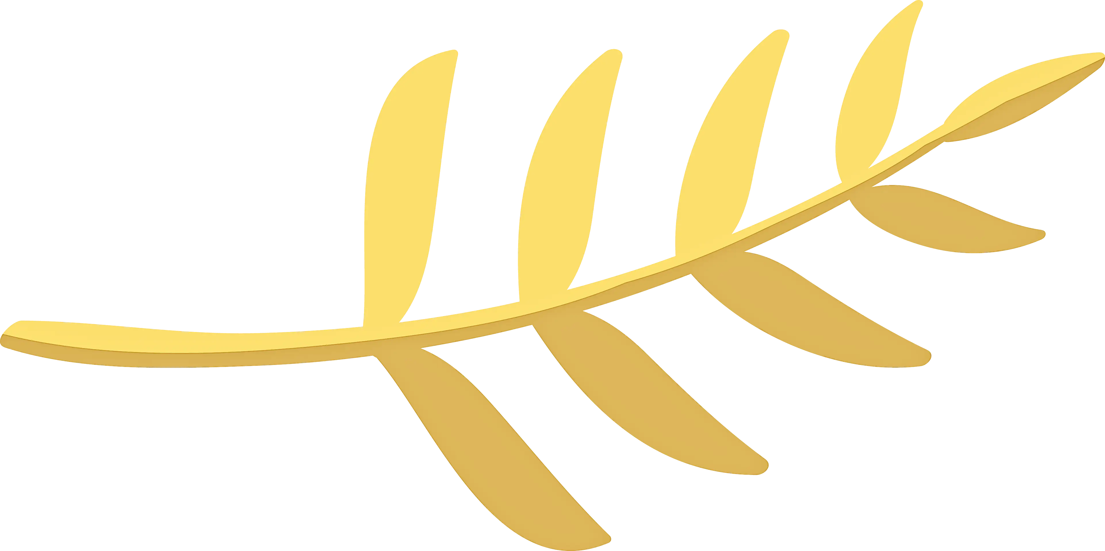 Yellow Branch Minimal Illustration