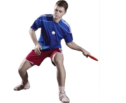 Table Tennis Player in Action