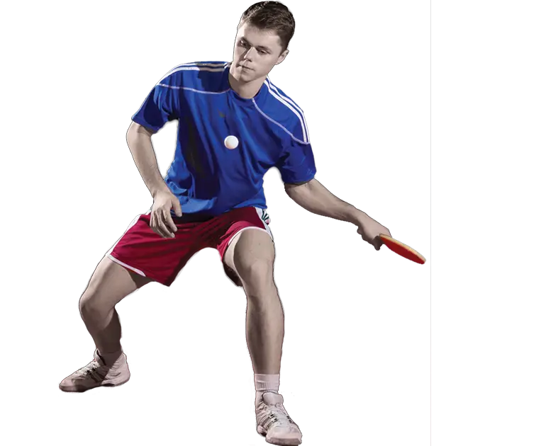 Table Tennis Player in Action