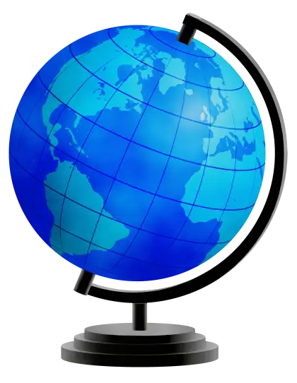 Blue Globe Model for Geography Learning