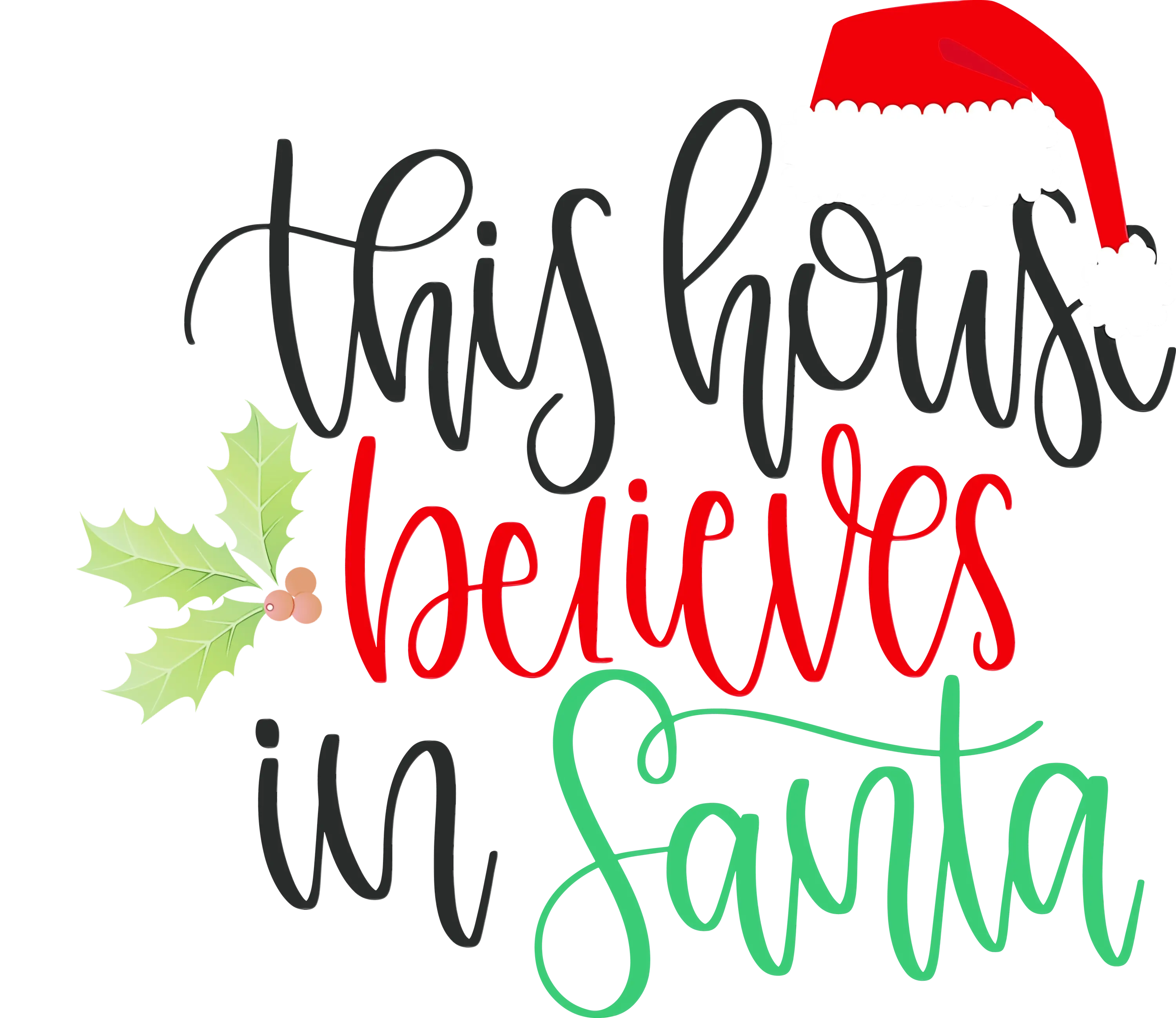 Santa-Inspired Christmas Typography