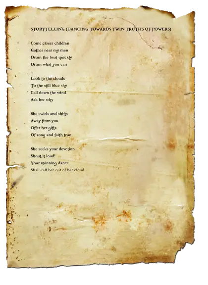 Old Paper with Story Text