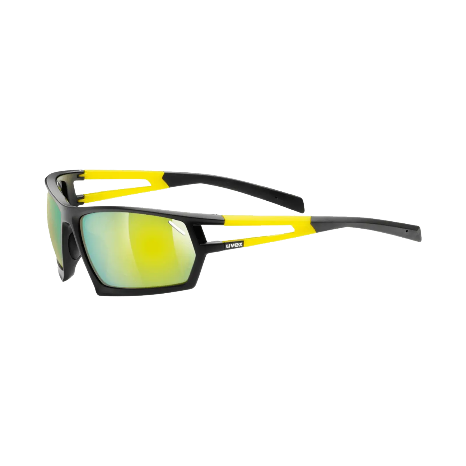 Yellow Reflective Sports Sunglasses