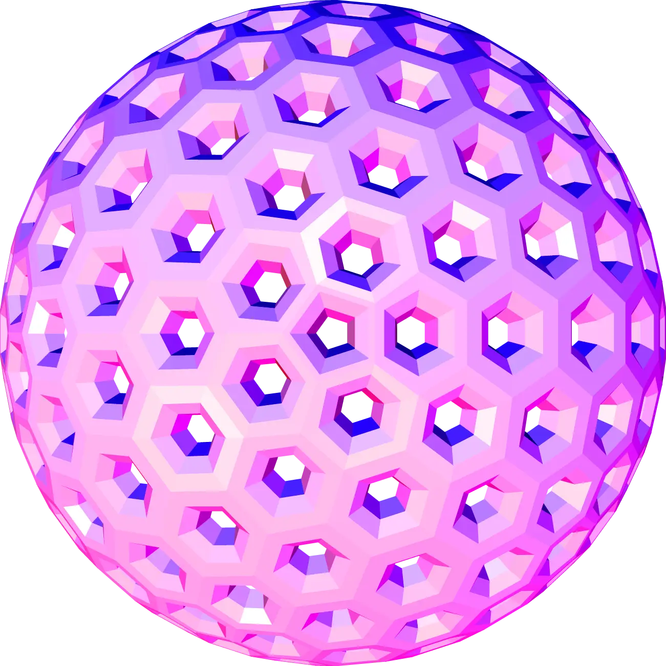 Colorful Geometric Sphere