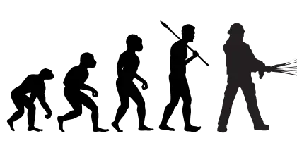 Evolution of Humanity Illustration
